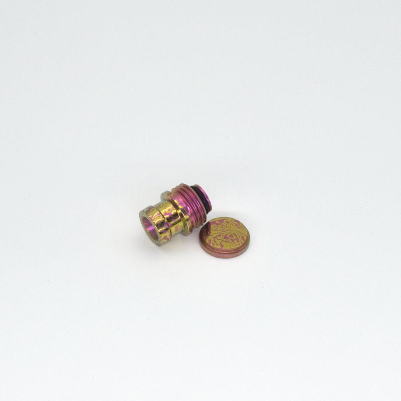 MK MODS Ti-type2 drip tip & button titanium anodized set for bb billet box