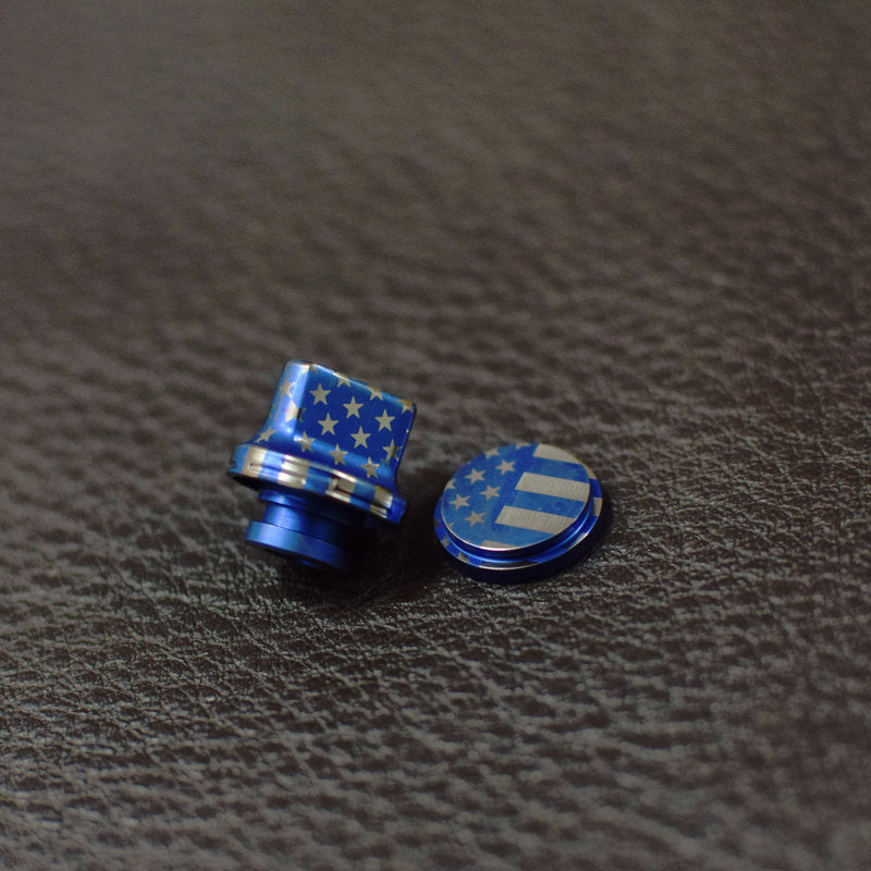 MK Mods Replacement titanium drip tip Button set for BB Billet Box Mod