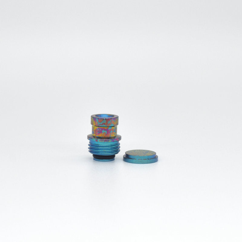 MK MODS Ti-type2 drip tip & button titanium anodized set for bb billet box