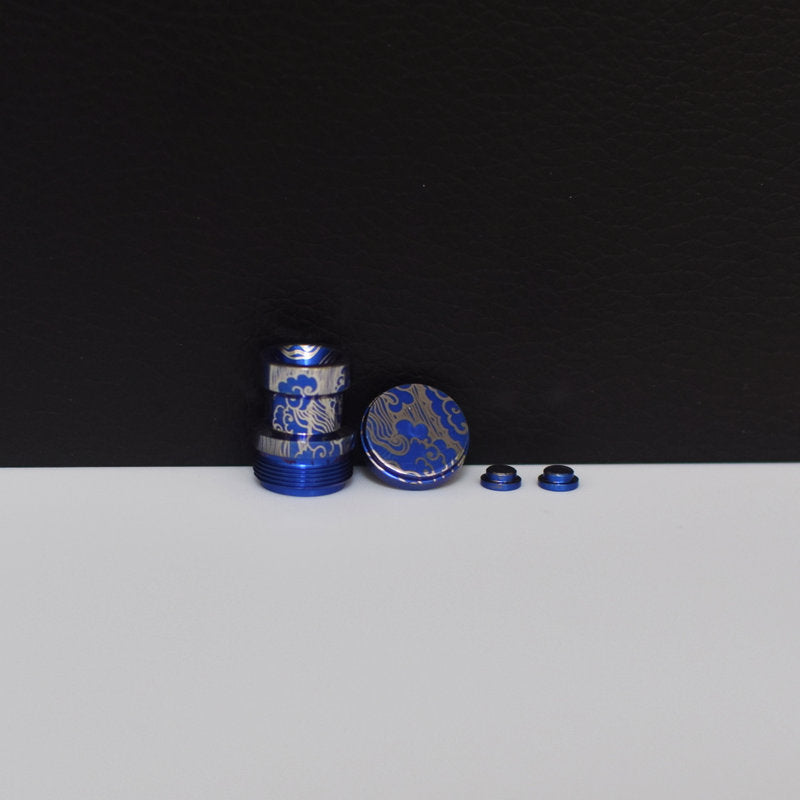MK MODS Ti-type2 4in1 drip tip buttons set for dotaio v2  titanium material