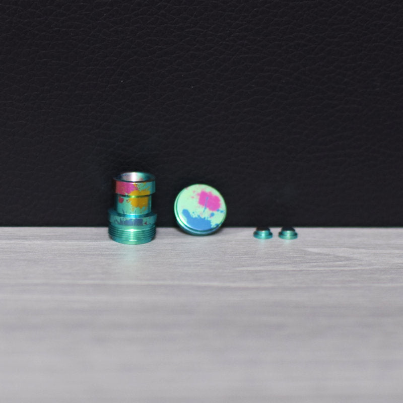 MK MODS Ti-type2 4in1 drip tip buttons set for dotaio v2  titanium material