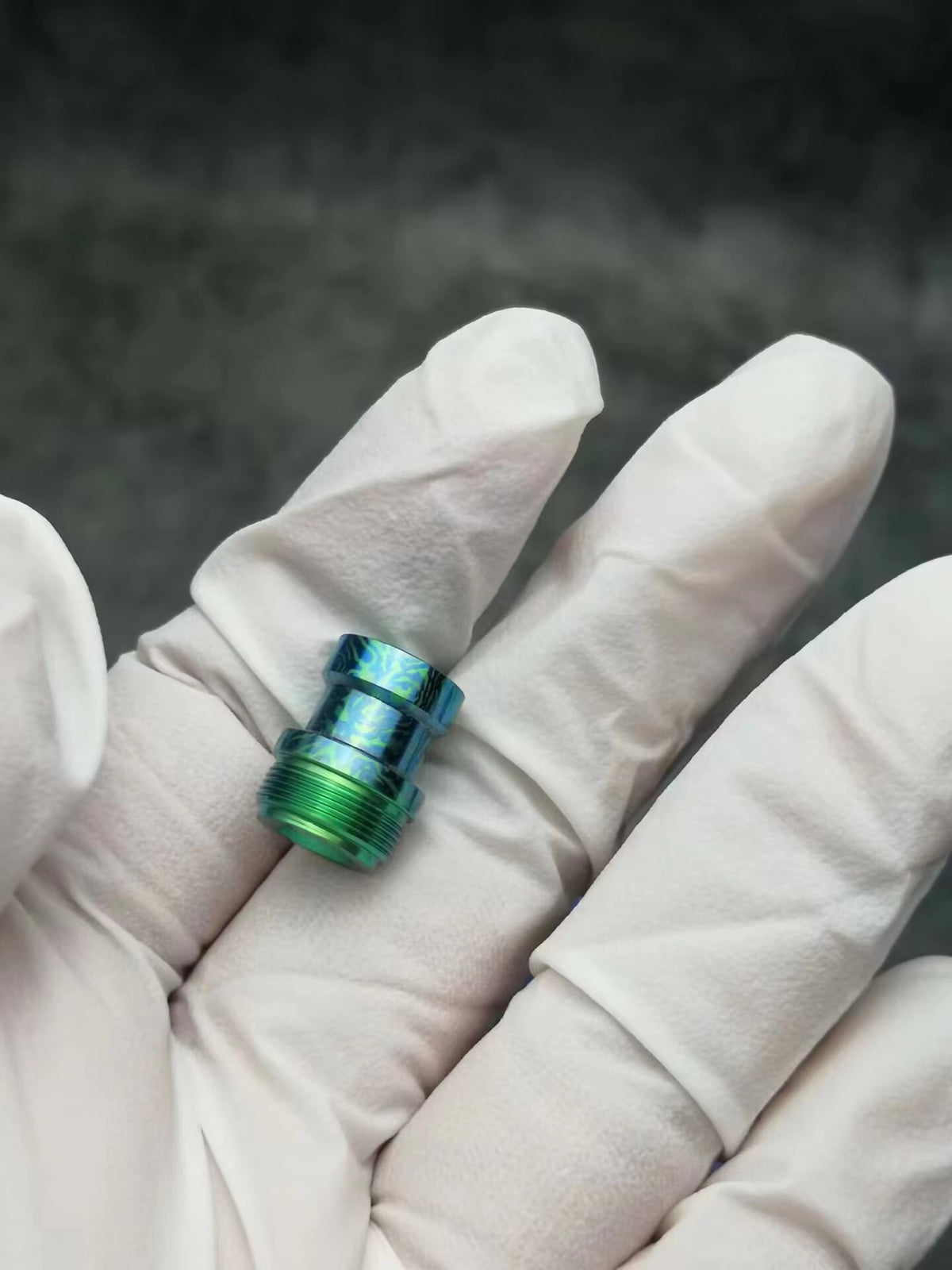 Modify Tip Button MK MODS Ti-type2 drip tip & button titanium anodized set for dotaio v1 ...