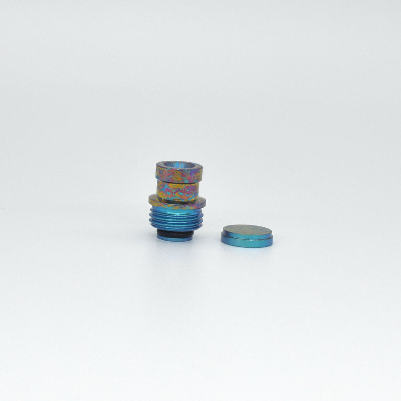 Add Gc Tip Button MK MODS Ti-type2 drip tip & button titanium anodized set for Cthulhu a ...