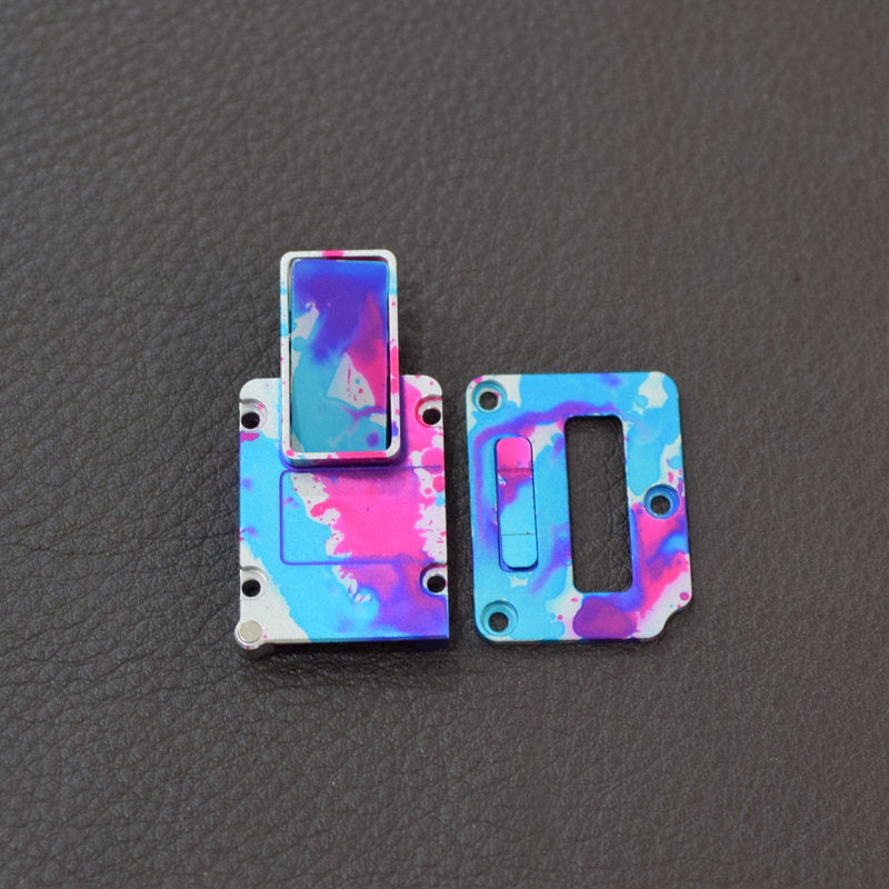 MK MODS Billet box BB mod anodized galaxy inner panel square button 4-in-1 Inner Set
