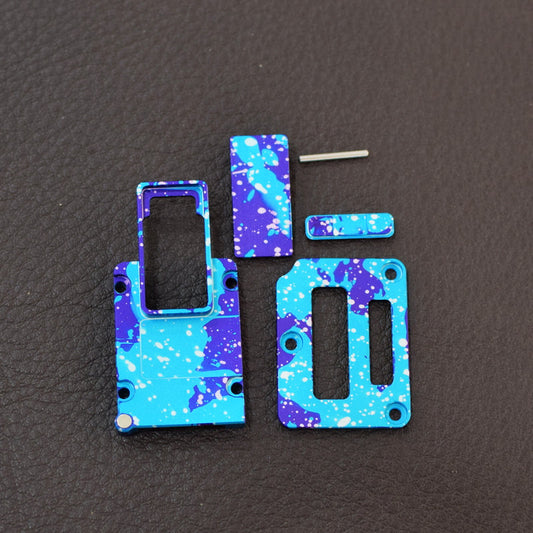 MK MODS Billet box BB mod anodized galaxy inner panel square button 4-in-1 Inner Set